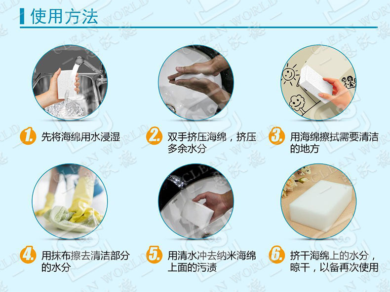 恩沃德纳米海绵使用方法